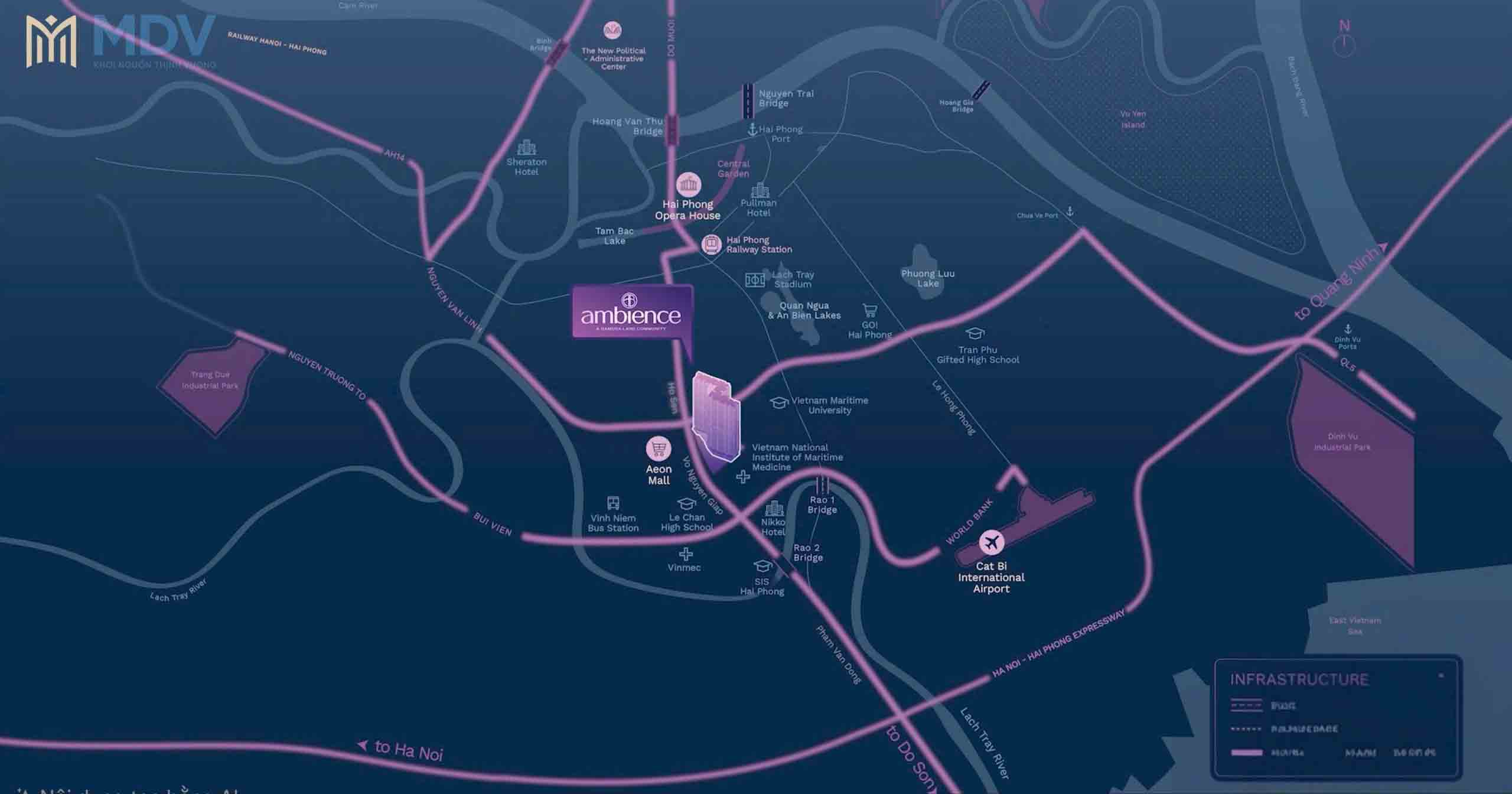 Vị trí The Ambience Gamuda Hải Phòng 1